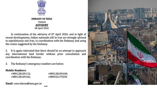 ଭାରତୀୟଙ୍କୁ ଇରାନ ଛାଡ଼ ଆଦେଶ